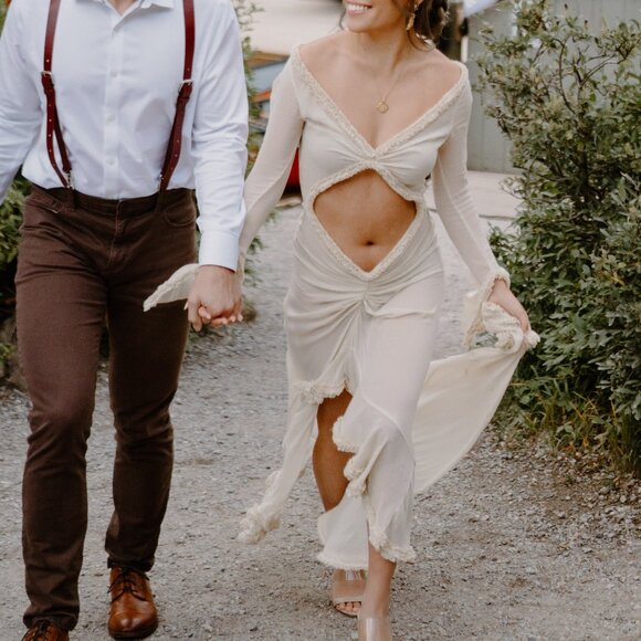 Hilma Gown, S, Creme - Picture 3 of 3